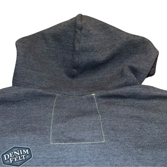 Aviator Nation Women’s Blue/Green Smiley Face Embroidered Hombre V-NeckHoodie😃 - Picture 10 of 13